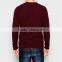 men high quality acrylic Pure color v neck casual sweater render pullover wholesale