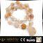 Precious jewelry made with natural seeds xinjiang agate cultured stone