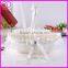 elegant handmade flower basket for wedding