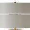 CUL UL America style Stardust Single-light Gold Leaf Table Lamp with cylinder shade for resort