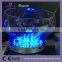 8 inch round shape rechargeable rgb under bottle glorifiers centerpiece led light base