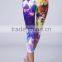 Custom Designed Pattern Printing Workout Fitness Yoga Pants For Women