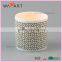 Decal Printing White Ceramic Wine Bottle Candle Holder Insert