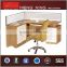Fashion 2 person office workstation , bookeshelf with office partition wall HX-PT9566