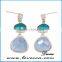 European Women Simple Style Fashion Jewelry Gemstone Earrings Party Gift