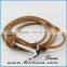 Alibaba Express Hot Sale Colored Variety of Leather Rope Anchor Bracelet