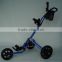 3 Wheeled Golf Trolley In Blue Brand New Boxed
