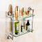 80300 bathroom fittings Contracted color Double glass shelf hotel use
