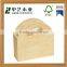 Tabletop decoration accessories natural style customized wooden tissue display box