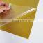 3K plain woven colored golden glassfiber sheet for decoration