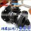 Wenzhou 2PC WCB Flange Floating Ball Valve with Key Lock