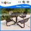 2016 new products outdoor furniture table and chair park bench set for rest