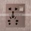 13a switch socket outlet with steel frame for hotels