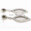 Hot Selling Stainless Steel Drop Earrings With Crystals