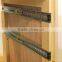 Cabinet ball bearing Full Extension Double Captive Drawer Slide