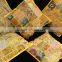 Indian Yellow TOSS PILLOW CUSHION COVER EMBROIDERED Gift India COLORFUL Decor THROW Art 16" vintage