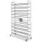customized multi-tier floor-standing supermarket shoe display stand