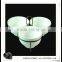 3pcs White Ceramic Bowls With Black Metal Holder Set In Stock Wholesale