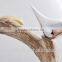 Abstract gold plated small resin bird figurine