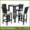 contemporary bar stools/PE rattan wicker bar chair