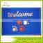 Blue Cartoon Printed Durable Ployester Washable Floor Mat