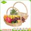 Custom Eco-friendly rattan wicker flower fruit basket wedding decorations supplies
