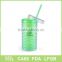 BSCI FDA LFGB DISNEY approved plastic soft drink mugs soft drink mugs manson jars with metal lid