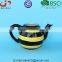 With Embossed decorative flower Ceramic Teapot for flower pots