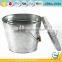 Galvanized trash outdoor metal garbage cans