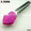 14034 Cake Shape Silicone Kitchen and Barbecue Grill Tongs Cooking Stainless Steel Handle Food Tong