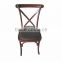 Antique Wood Cross Chair for Restaurant Furniture