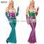 Sexy top and skirt fancy mermaid costumes with arm sleeve SP021