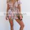 floral print playsuit beach dress women sexy playsuit
