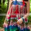 Long Floral Vintage Dress folk style women's dress