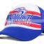 2013 sport 6-panels mesh breathable spong blue baseball cap and hat with custom design