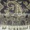 2017 winter The latest Russian stylish lady jacquard paisley floral fashion shawl 100%viscose