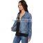 high quality autumn denim jacket women with soft fabric