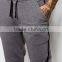Mens skinny jogger pants men with stripe in gray wholesale