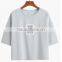 2017 letters contracted comfortable round collar cotton short sleeve T-shirt
