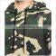 Factory Hot Sell Mens Destructed Camo Short Sleeve Hoodie