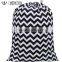 Wholesale Chevron Polka Dot Laundry Tote With Drawstring