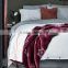 100% polyester bed sheet set comfy crochet knit christmas print throw plush fleece blanket korean blanket for home textile