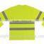 ENISO 20471 High Vis yellow heat-applied reflective tape round neck wholesale security t-shirt