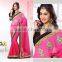 Entracing Multi Designed Sarees Collections With Embroidery Work Blooming Bliss Designer Sarees Collections