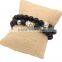 Religion Tibet Charm Jewelry Double Layered Lava Stone Black Beads Buddha Bracelet