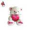 Most Popular High Quality red heart teddy bear plush toy with red heart