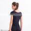 Hot sale sporty yoga girls short sleeve tops