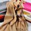 2017 Wholesale Solid Color 100% Cashmere Scarf For Women