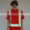 High visibility Short Sleeve Reflective Strips Safety Polo Shirt