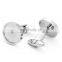 Stainless Steel Cufflinks Blank